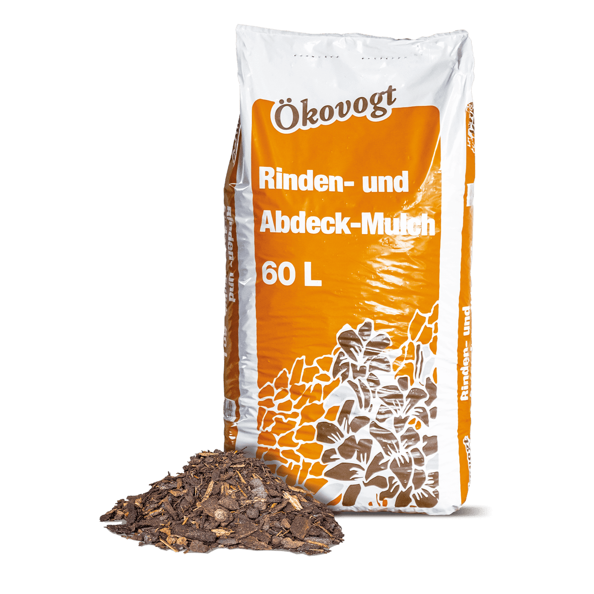 Ökovogt Bark and Cover Mulch Mix 60l x 45 Bags 2700l Pallet