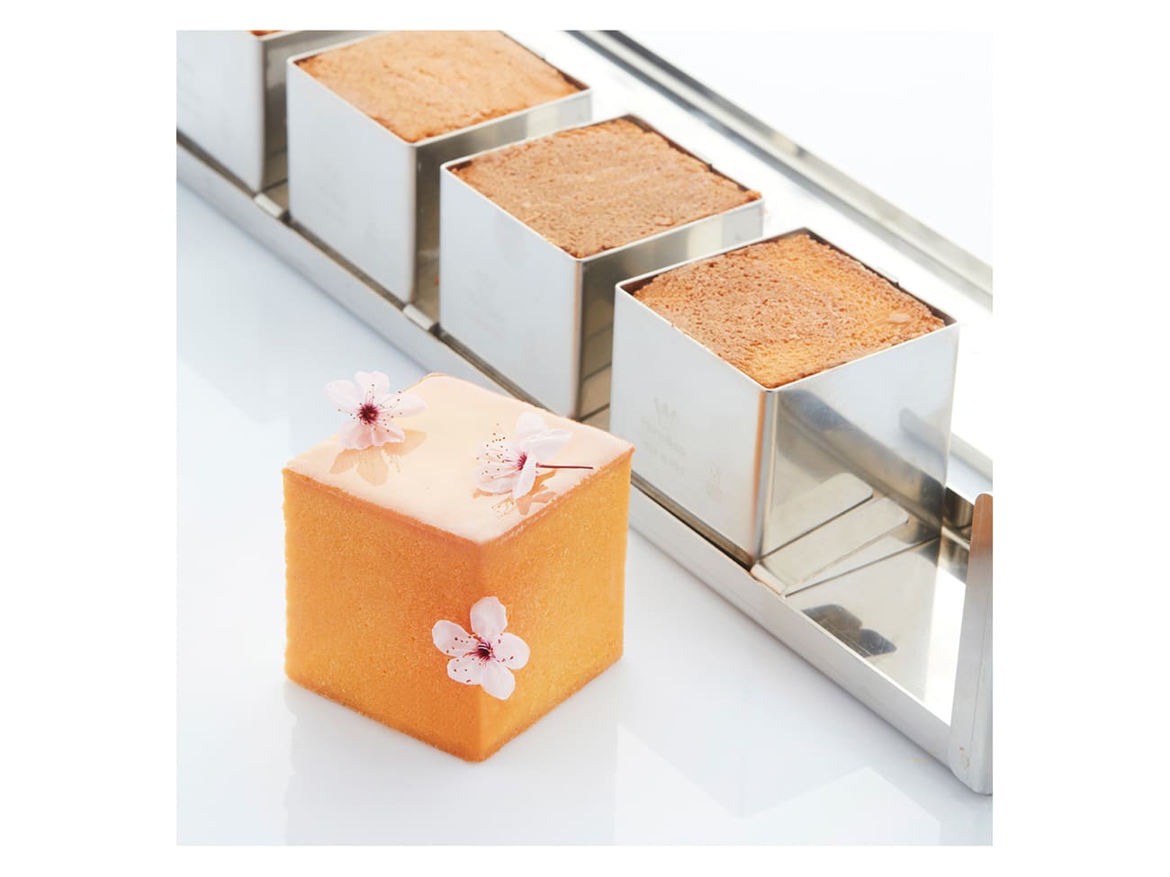 Attelage 5 mini cubes inox - 6 x 6 cm - Martellato