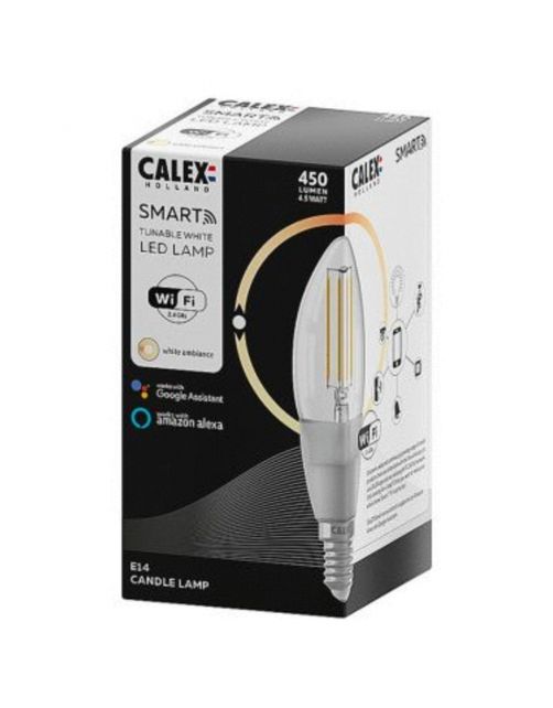 Calex Smart Led Filament Kaarslamp E14 B35 - Lichtbron - 4.5 Watt