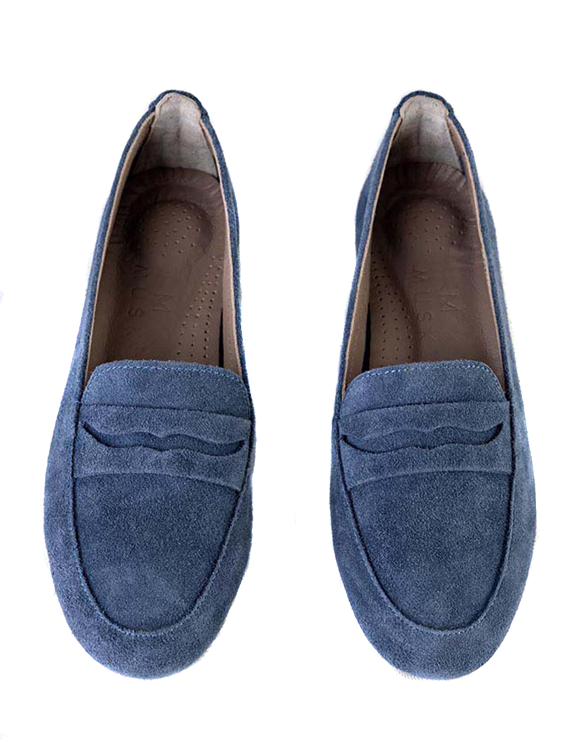 Ladies' Blue Loafers