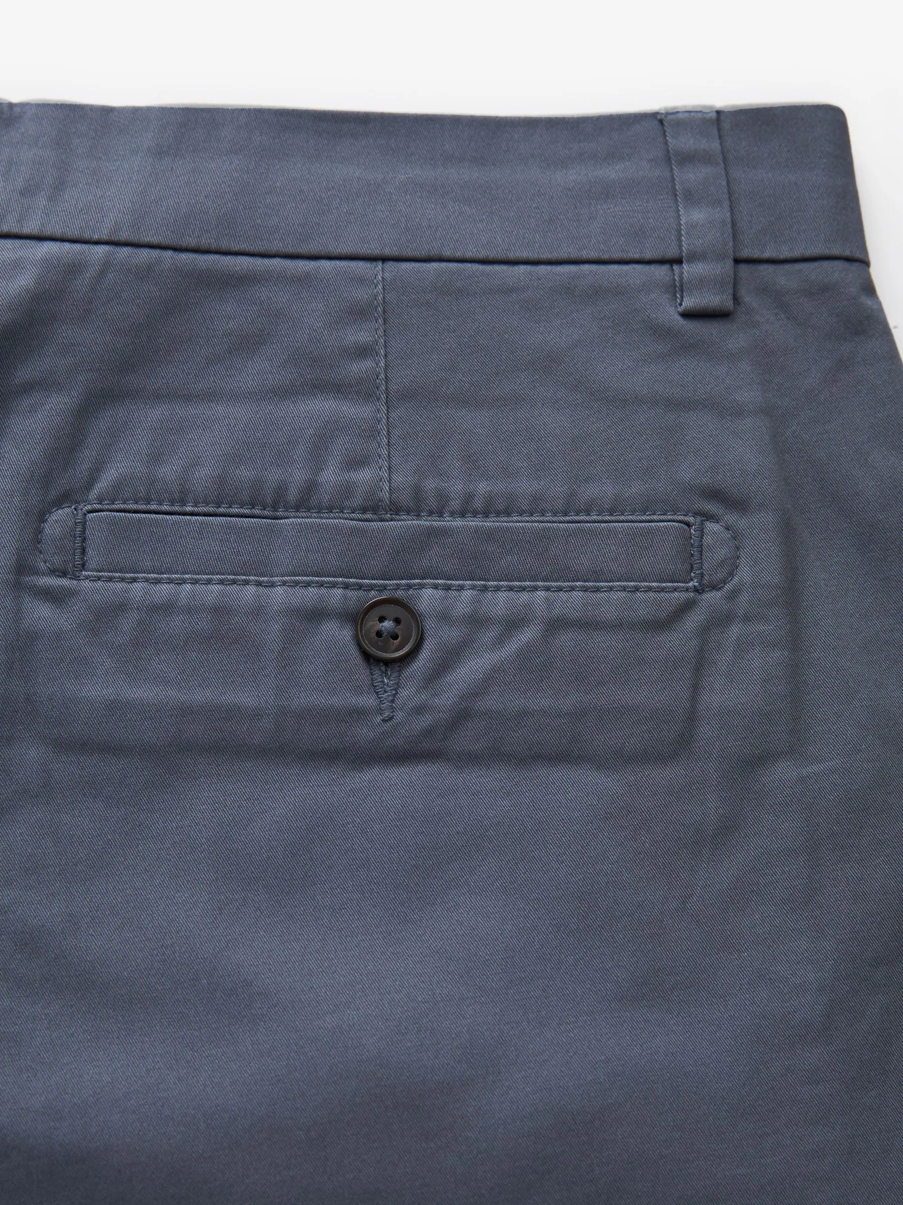 Normaal blauw - Slim Fit - Chinoshort met stretch
