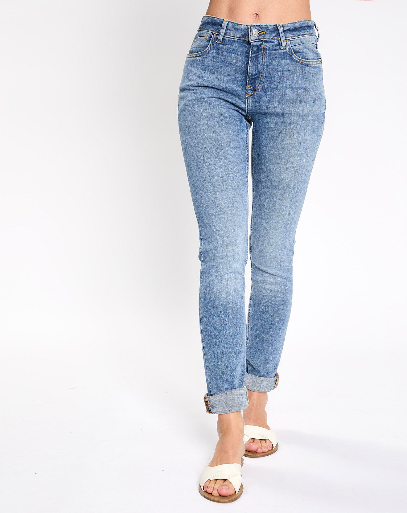 Esprit Jean slim bleu clair