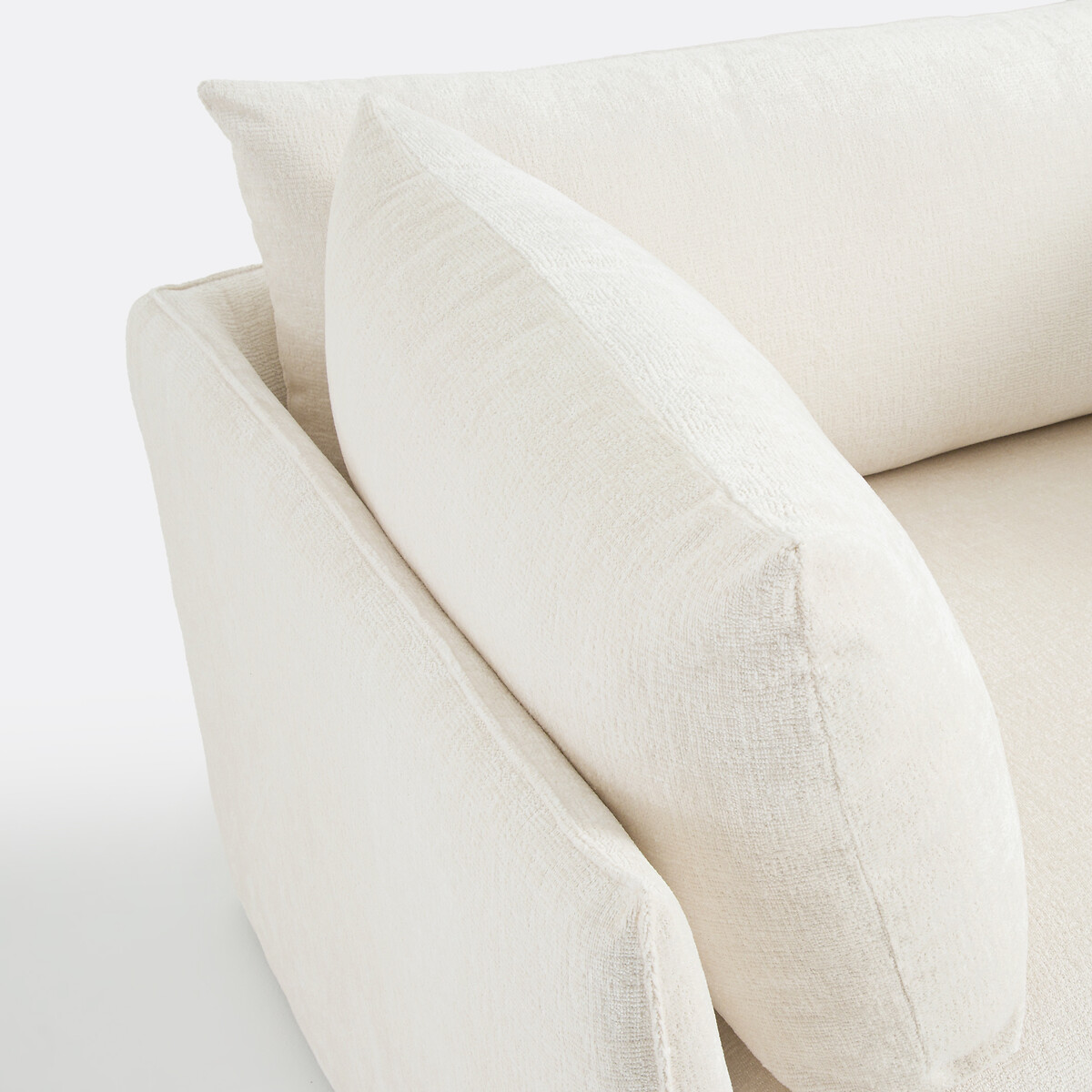 LA REDOUTE INTERIEURS<br>Poltrona XL Malo em fluweel texturizado