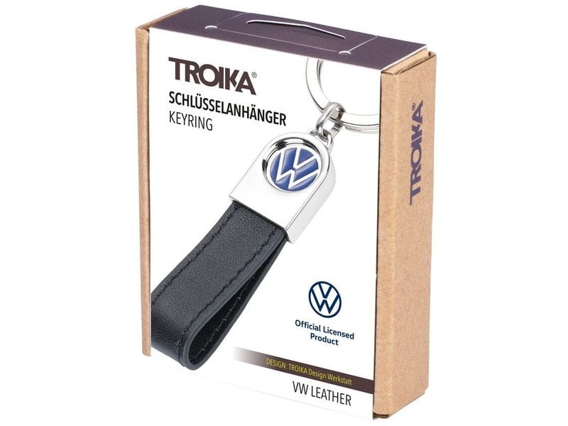 Troika Schlüsselanhänger Volkswagen mehrfarbig Schlüsselanhänger mit dem ikonischen VW-Logo