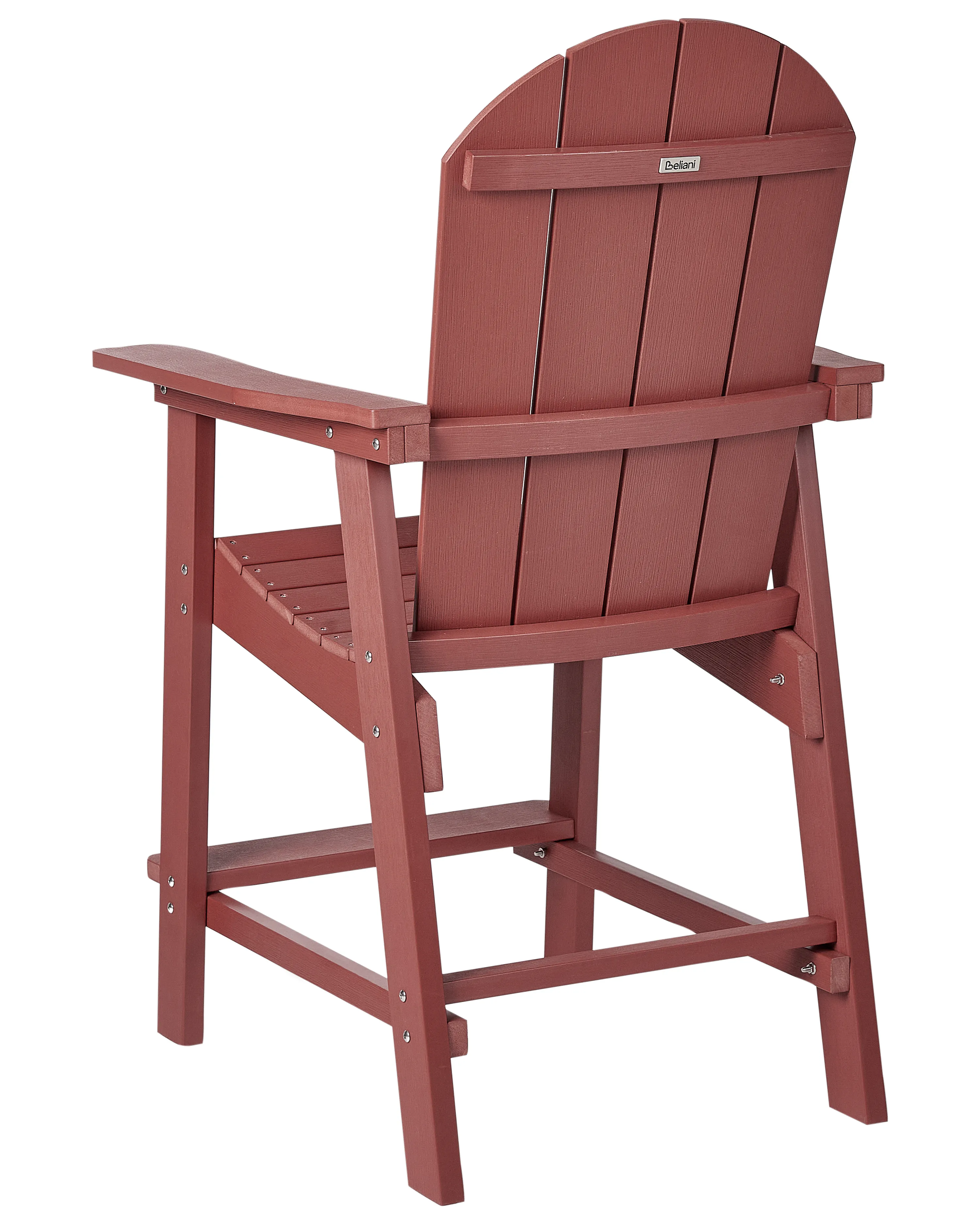 Tuin barkruk ADIRONDACK Synthetisch materiaal Rood