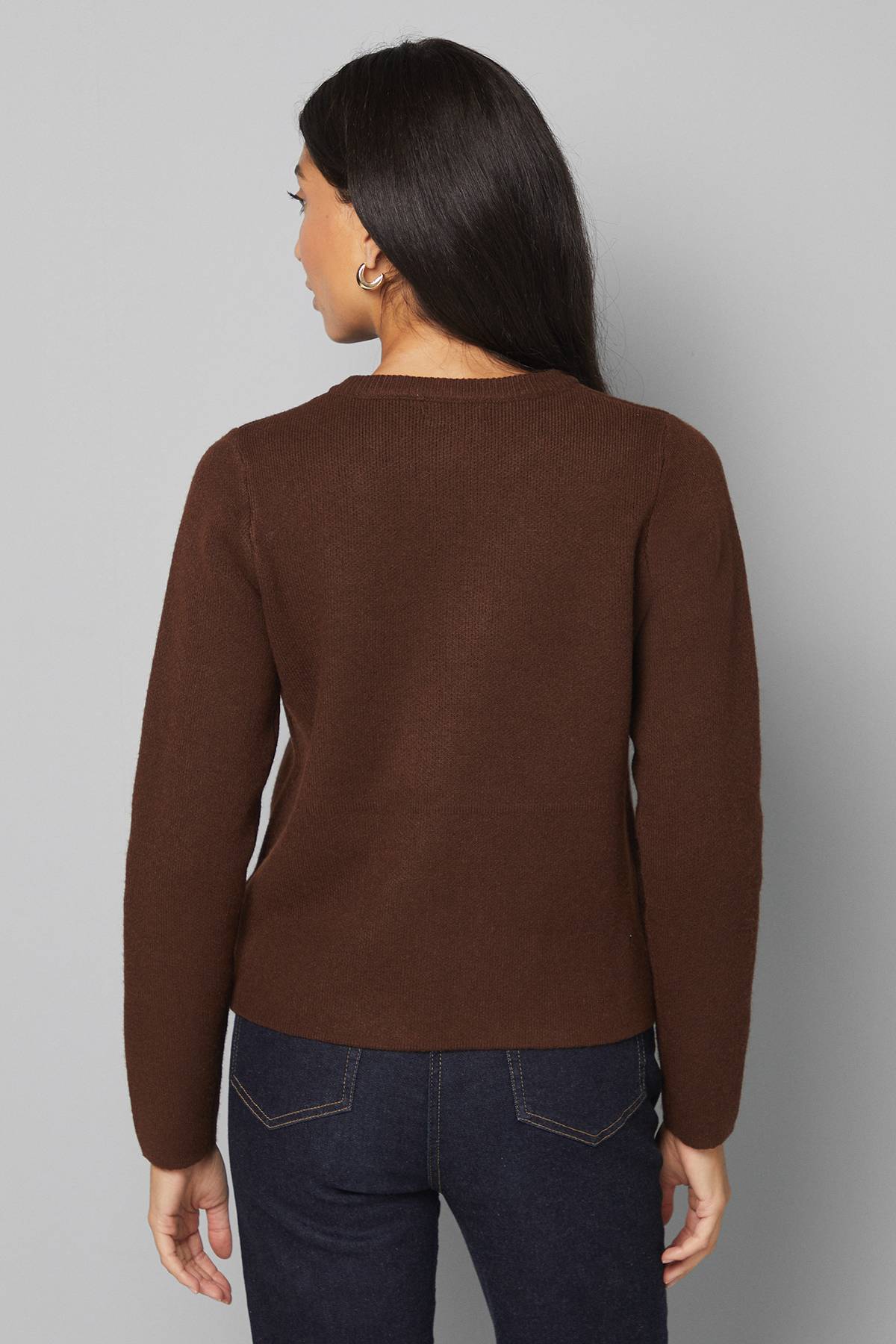 Wallis Veste Tricotée Cintrée à Double Boutonnage