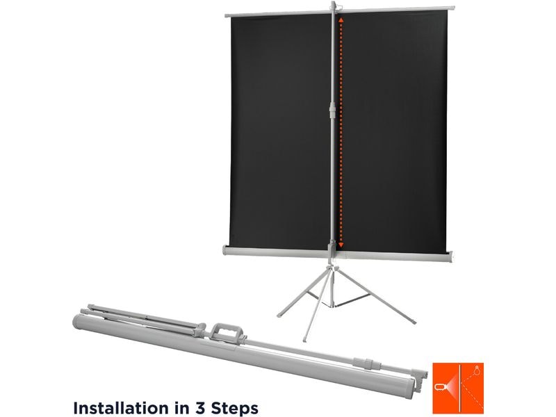 Celexon Stativleinwand Eco 184x184 cm 1:1 Weiss Mobile Stativ-Leinwand 184 x 184 cm
