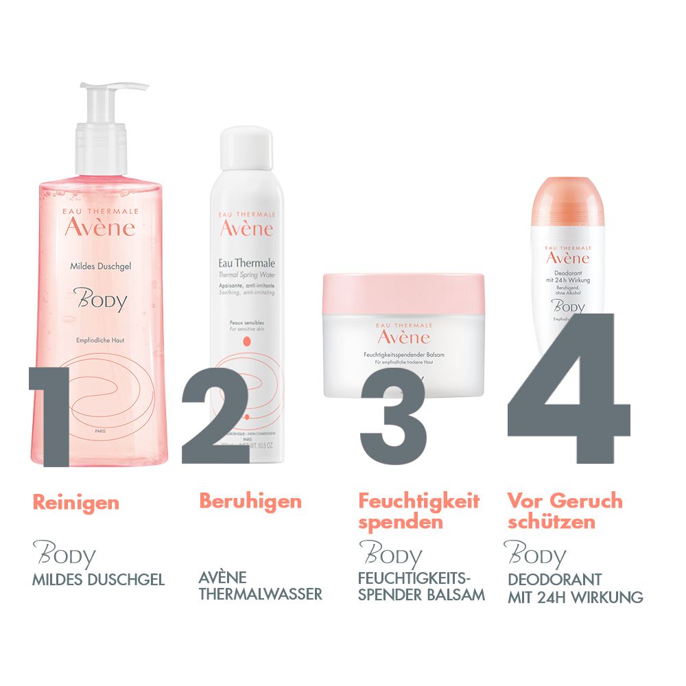 Avène Body Deodorant Roll-On mit 24h Wirkung