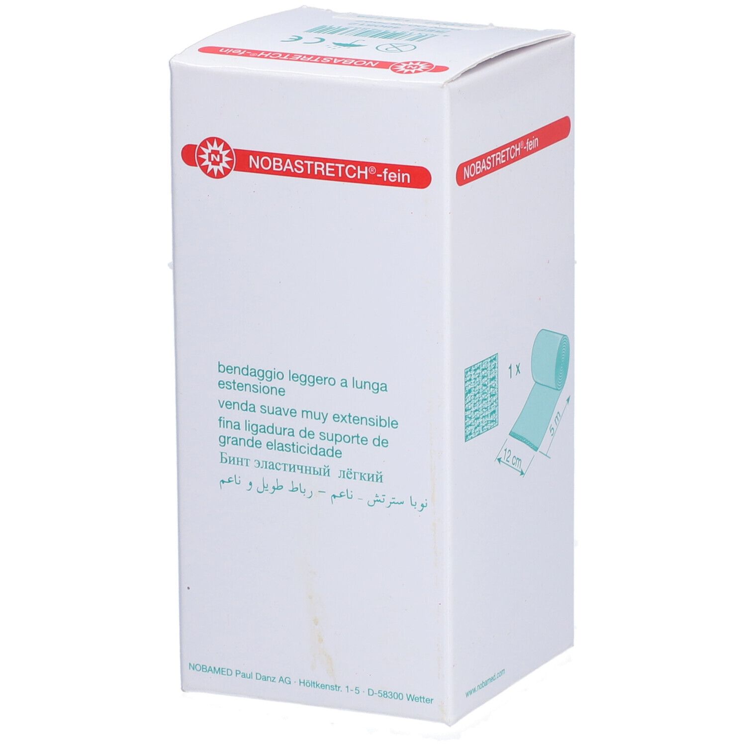 NOBA Nobastretch Langzugbinde fein 5 m x 12 cm
