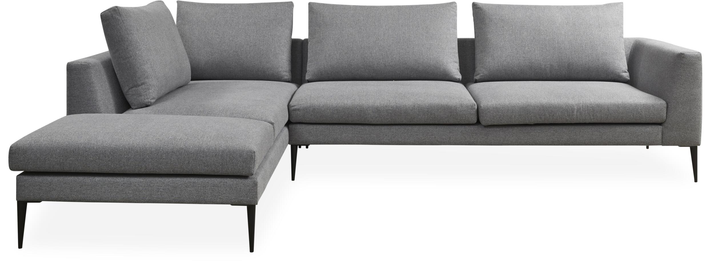 Vetland venstrevendt hjørnesofa med pufafslutning