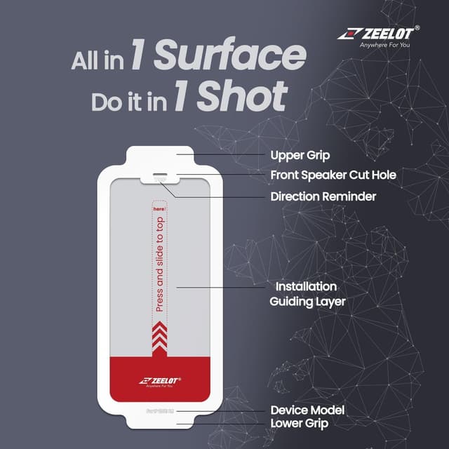 SolidSleek Retina Clear iPhone 13 Mini / Med installationskit