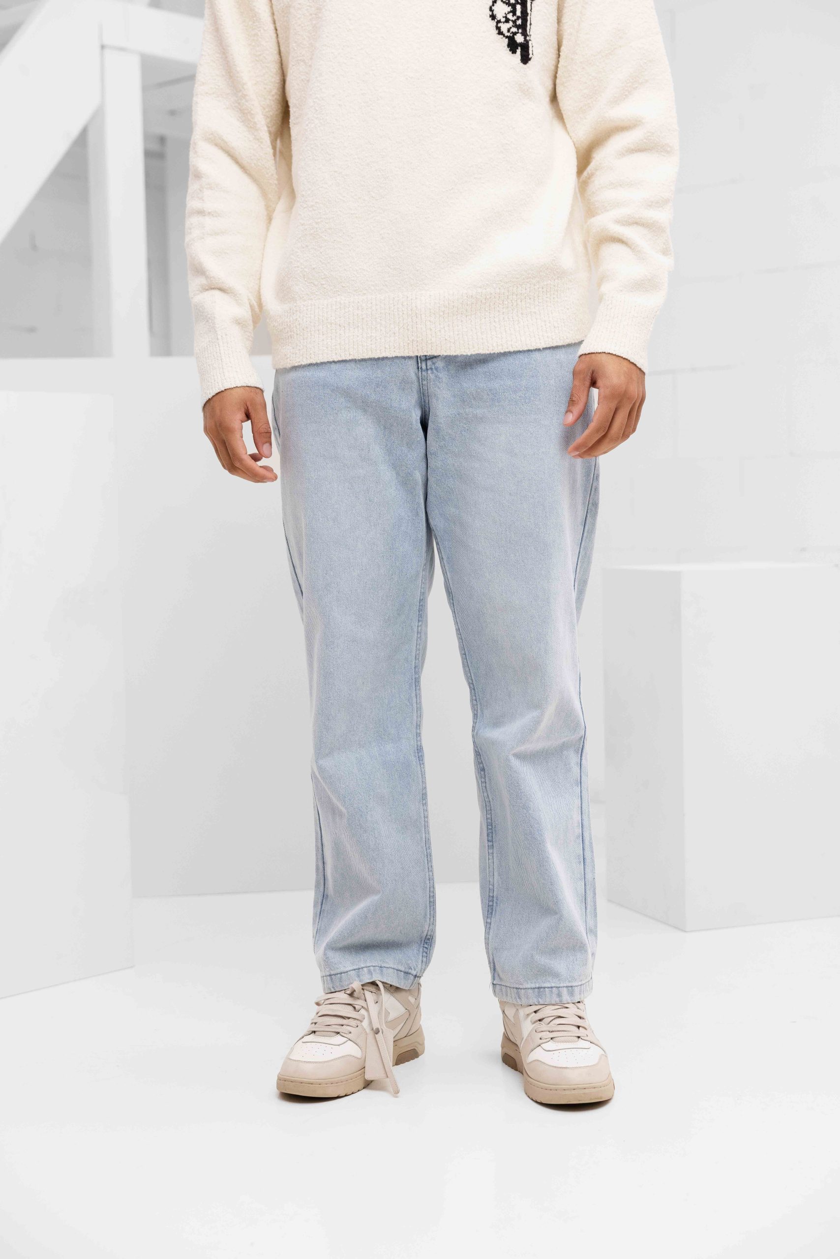 Project x Paris Regular Fit Jeans Heren Lichtblauw