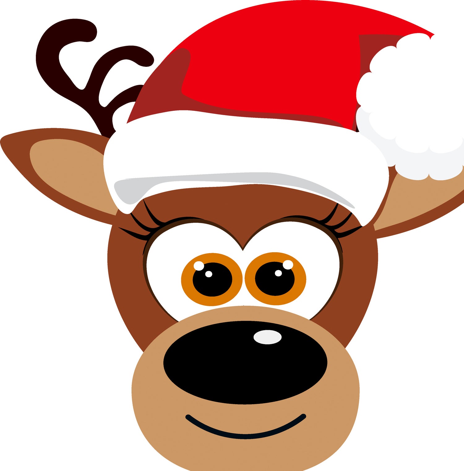 Paper + Design servet Reindeer Smile wit 33 x 33 cm 12 stuks