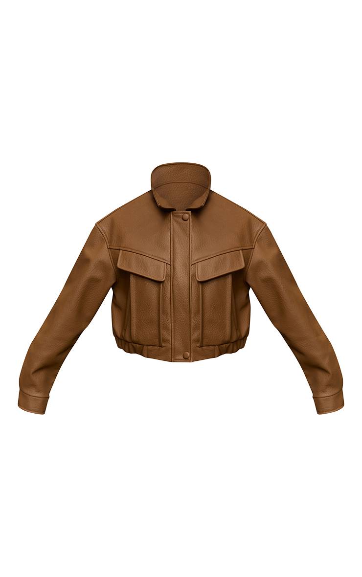 Caramel Veste Courte En Synthétique Avec Détail De Poches