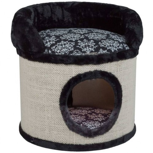 Barril arranhador de gato preto