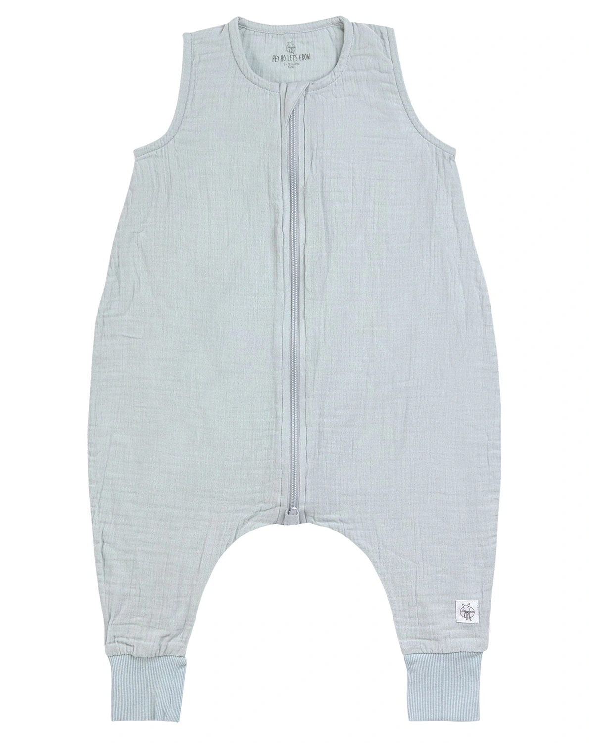 Musselin-Schlafoverall SUMMER in powder blue