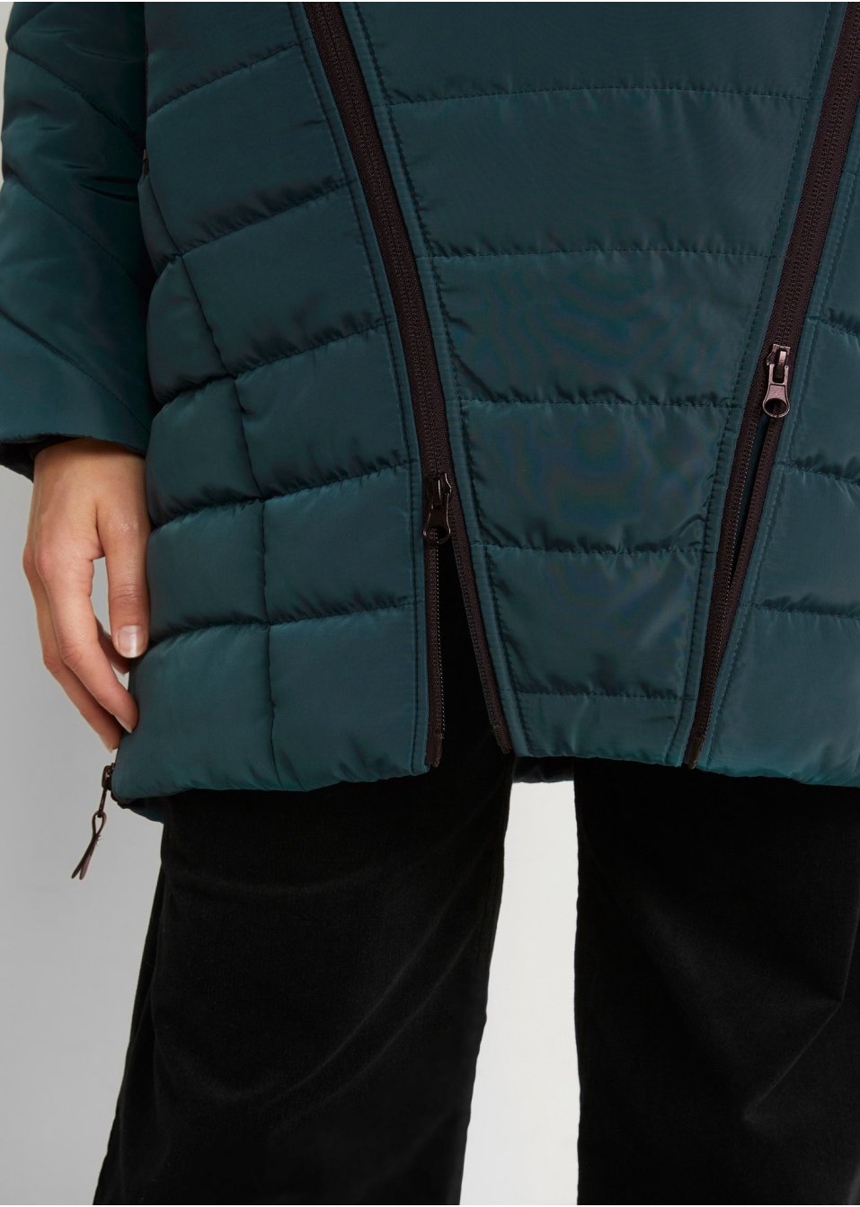 Veste longue matelassée de grossesse/de portage
