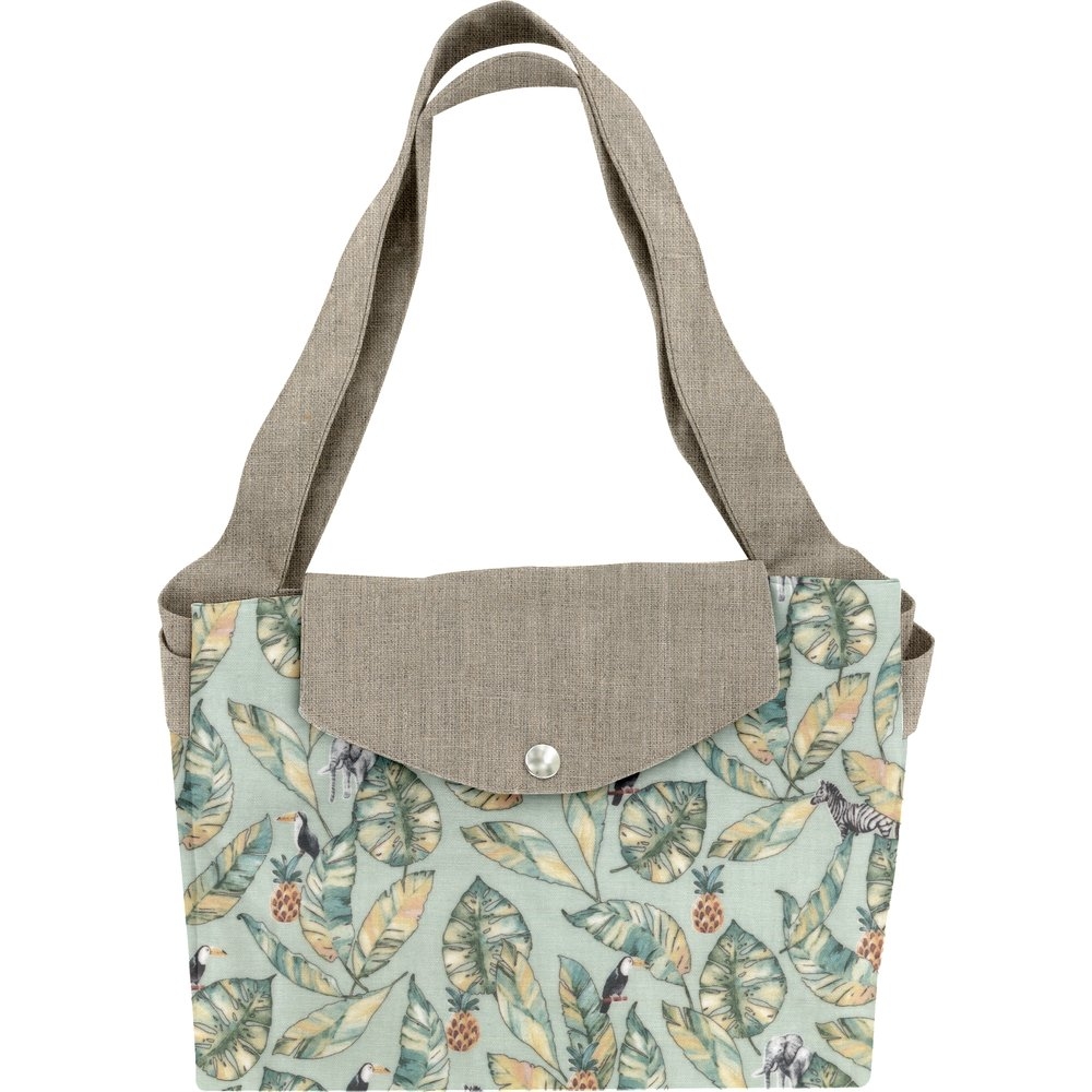 Grand Sac Cabas En Tissu Paradizoo Mint