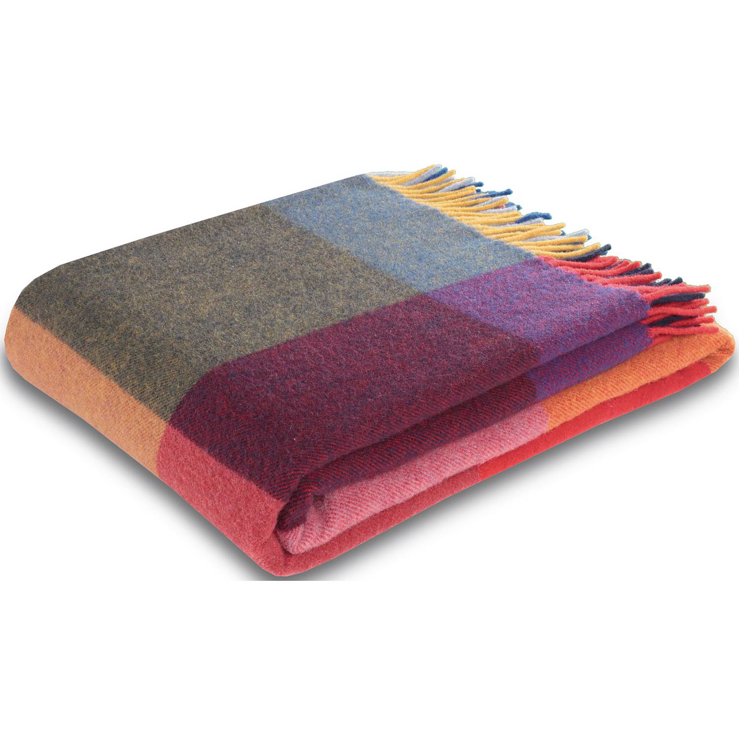 Biederlack Schurwolle/Kaschmir Plaid 