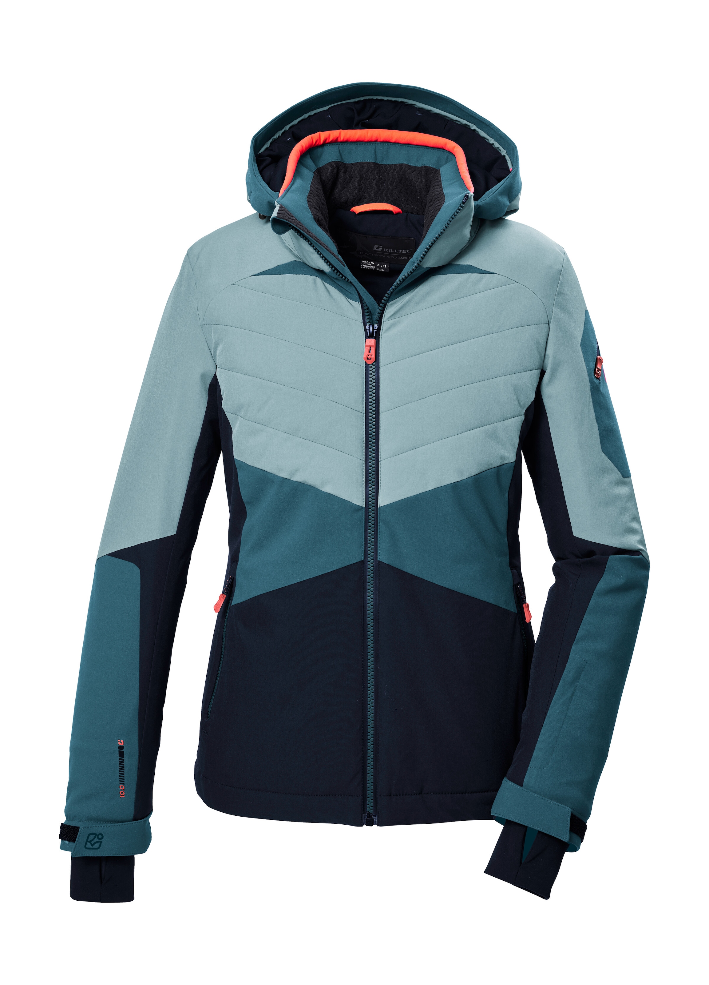Killtec Skijacke »KSW 34 WMN SKI JCKT« Atmungsaktive, winddichte Damenjacke mit 10.000 mm Wassersäule