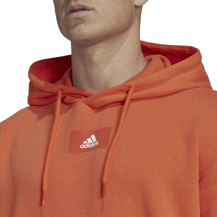 adidas Essentials FeelVivid Cotton Fleece Drop Shoulder hættetrøje Orange