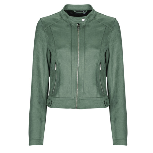 Vero Moda - VMJOSE MARI SHORT FAUX SUEDE JACKET BOOS - Vert