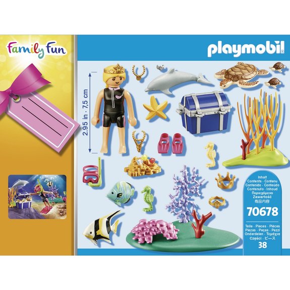 Set cadeau plongeuse sous-marine - Playmobil Familly Fun 70678