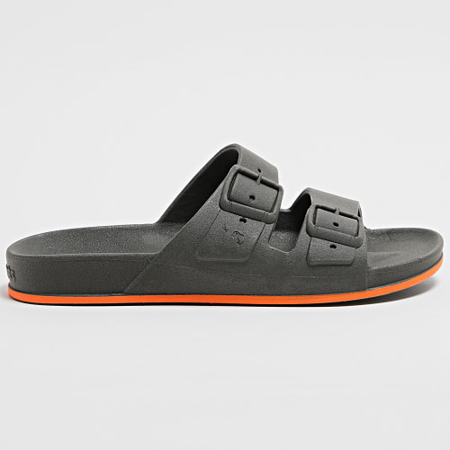 Sandales Brasilia Carbone Orange Fluo