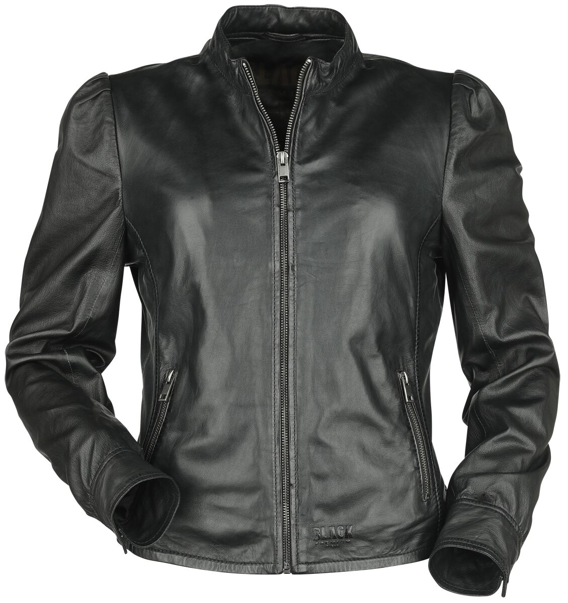Puff Sleeve Leather Jacket | Black Premium by EMP Veste en cuir