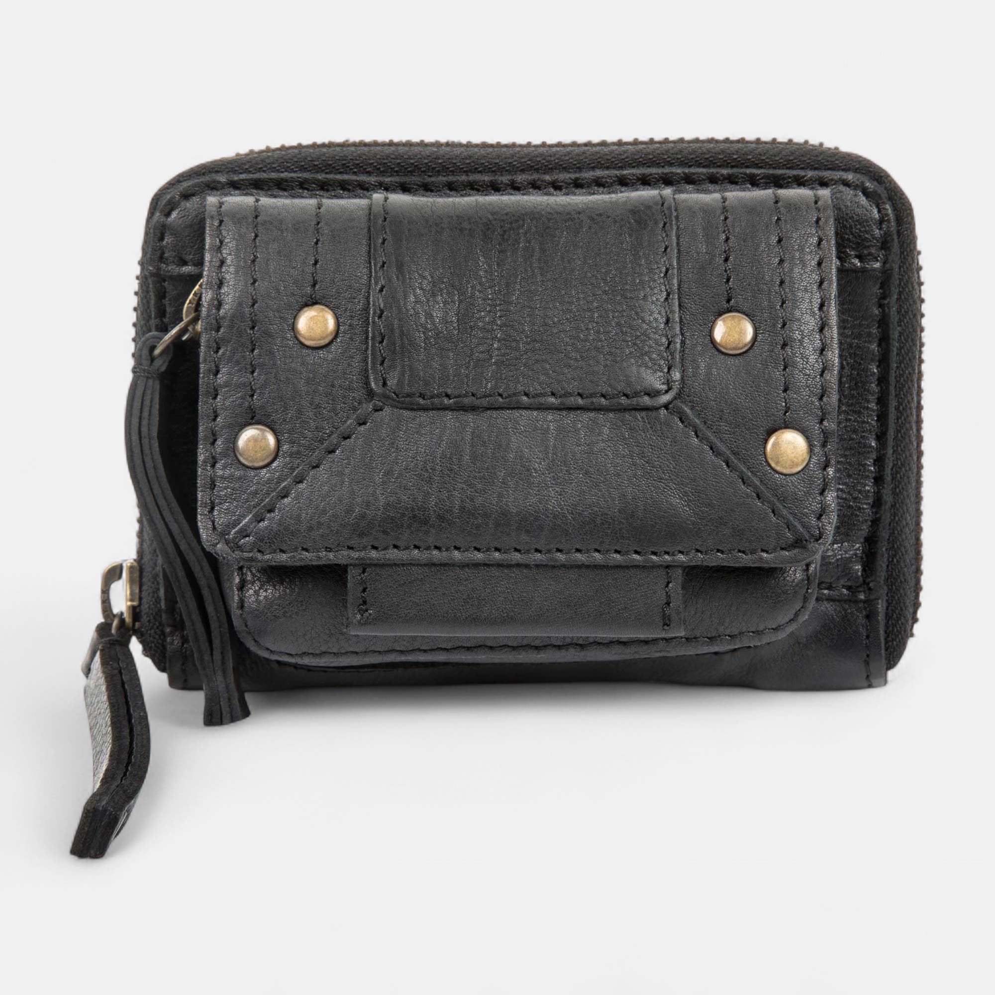 Petite maroquinerie en cuir noir