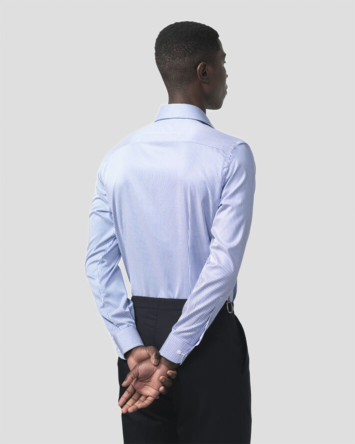 BARONS The Lawyer 4. 0 | Mid blue stripe | Slim fit Mid blue stripe