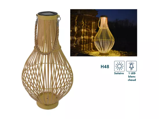 Lanterne solaire bambouVase - Orium