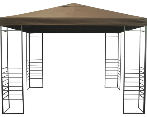 Paviljoenontwerp, 3x3x2,55 m, polyester, roodbruin