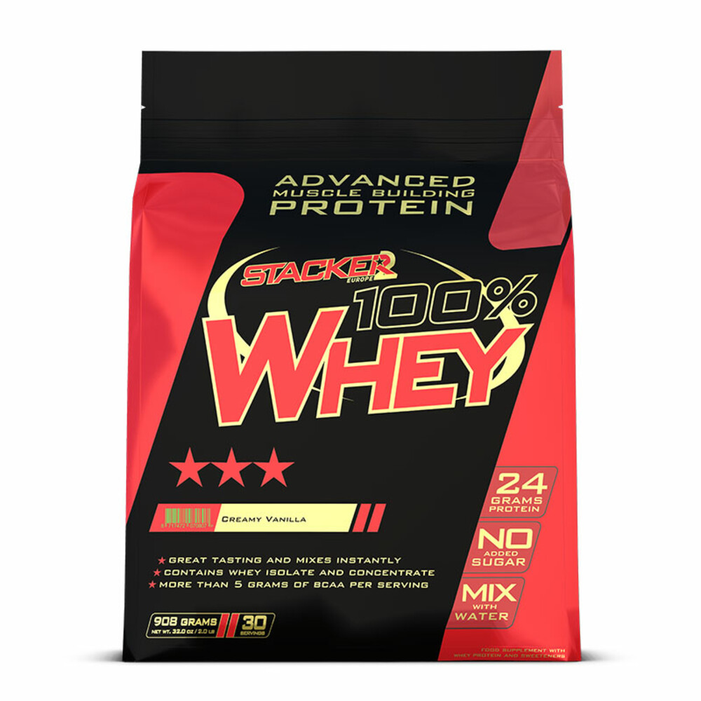Stacker 100% Whey Vanilla908 gr