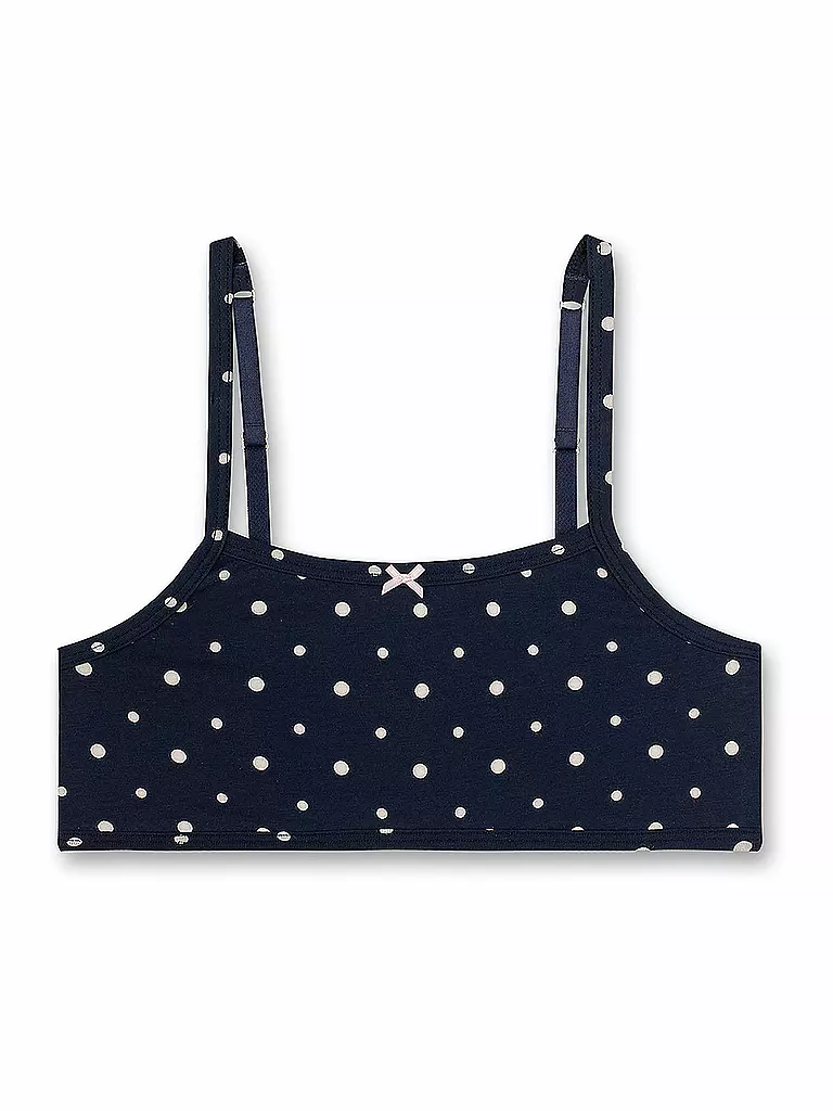 SANETTA Mädchen Bustier 2er Pkg Tupfen/uni dunkelblau