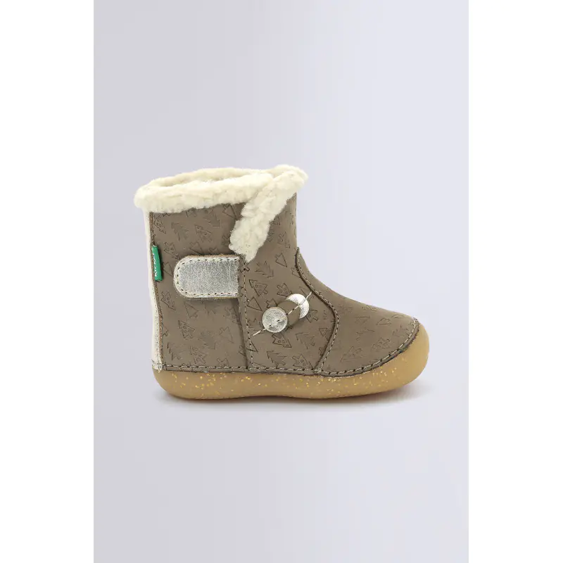 SO WINDY TAUPE OR FANTAISIE BOOTS Cuir Fille