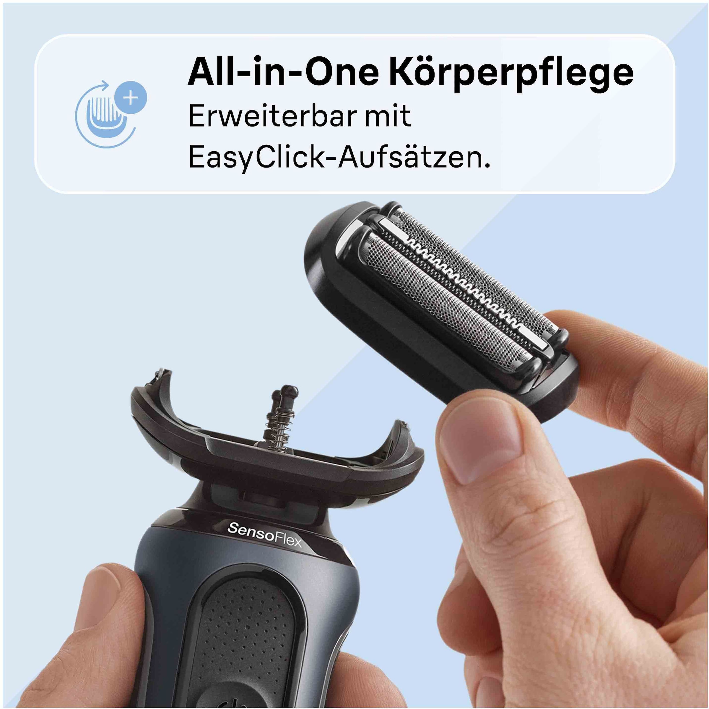 Braun Elektrorasierer »Series 6 61-N1000s« 1 Stk. Aufsätze SensoFlex, Wet&Dry