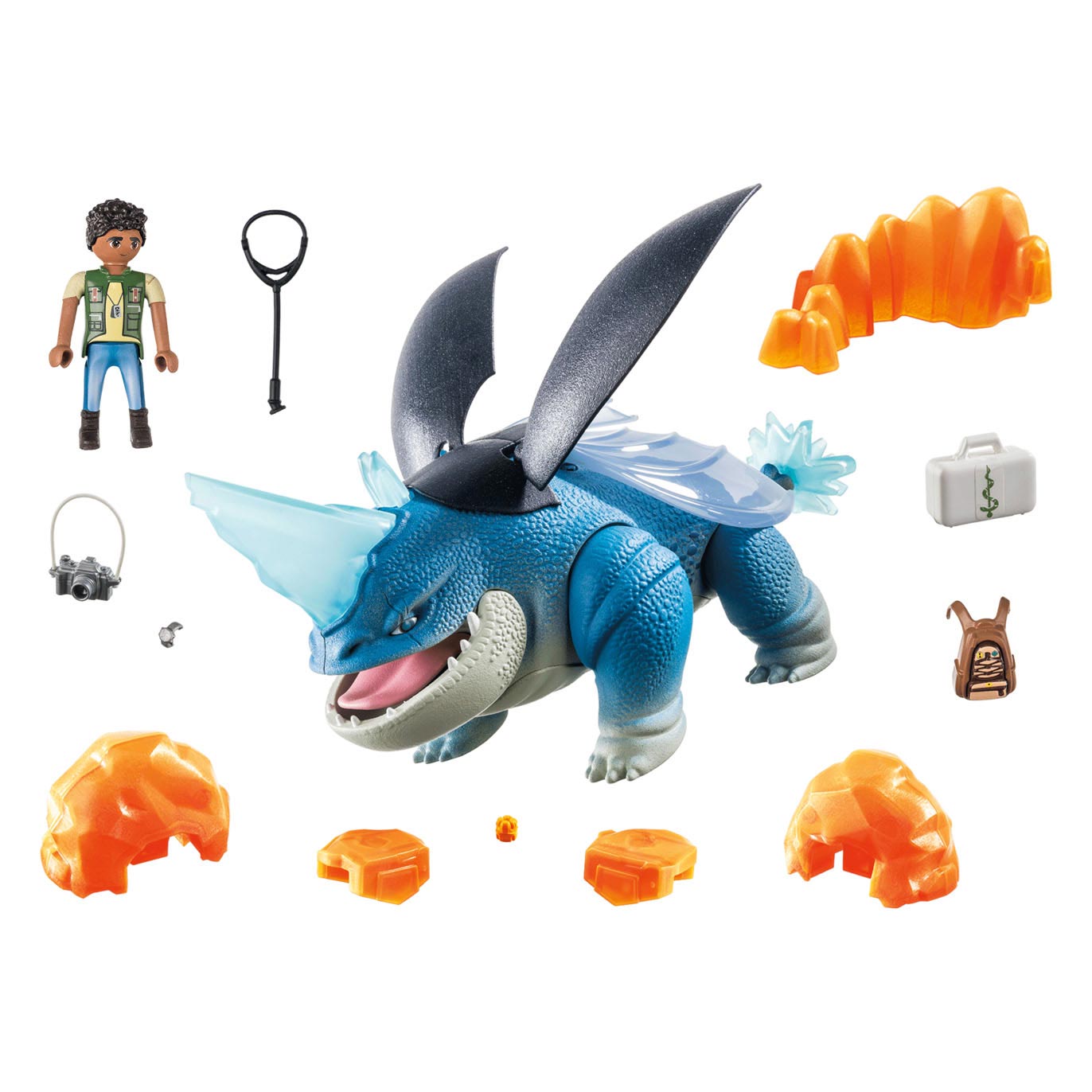 Playmobil Dragons: The Nine Realms Plowhorn & D'Angelo - 71082