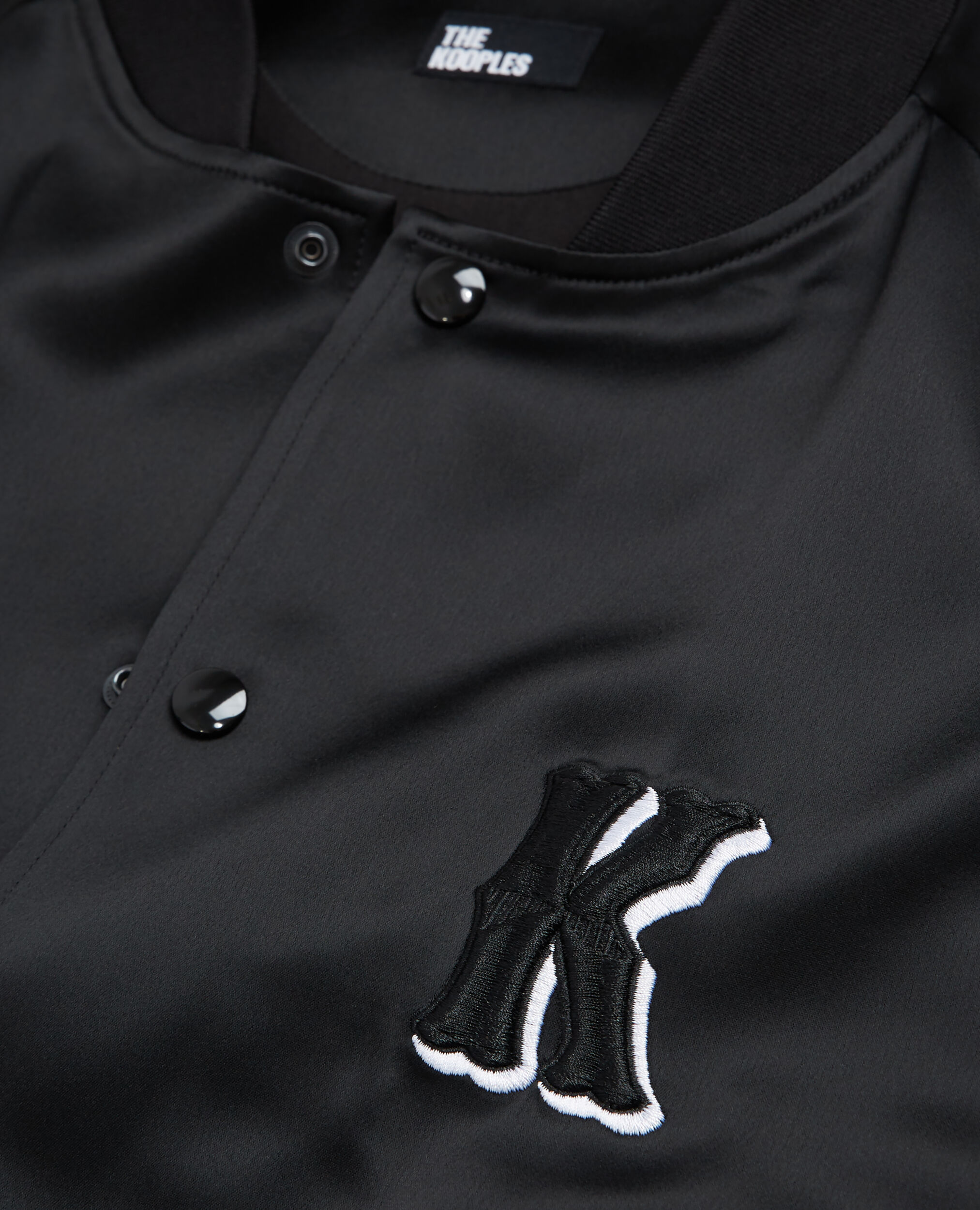 Blouson Teddy noir avec broderies Western