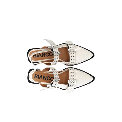Bianco BIAVictoria Slingback Ballerinasko, Off White Nappalak, 41