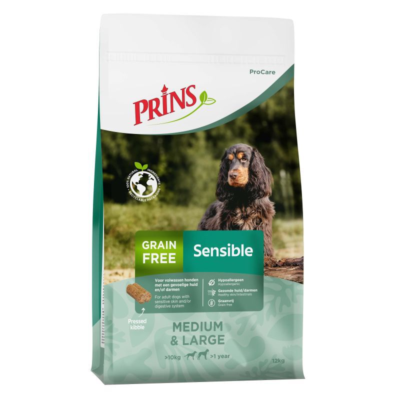 Prins ProCare Grainfree Sensible Hypoallergic - Hondenvoer - 12 Kilogram - eend
