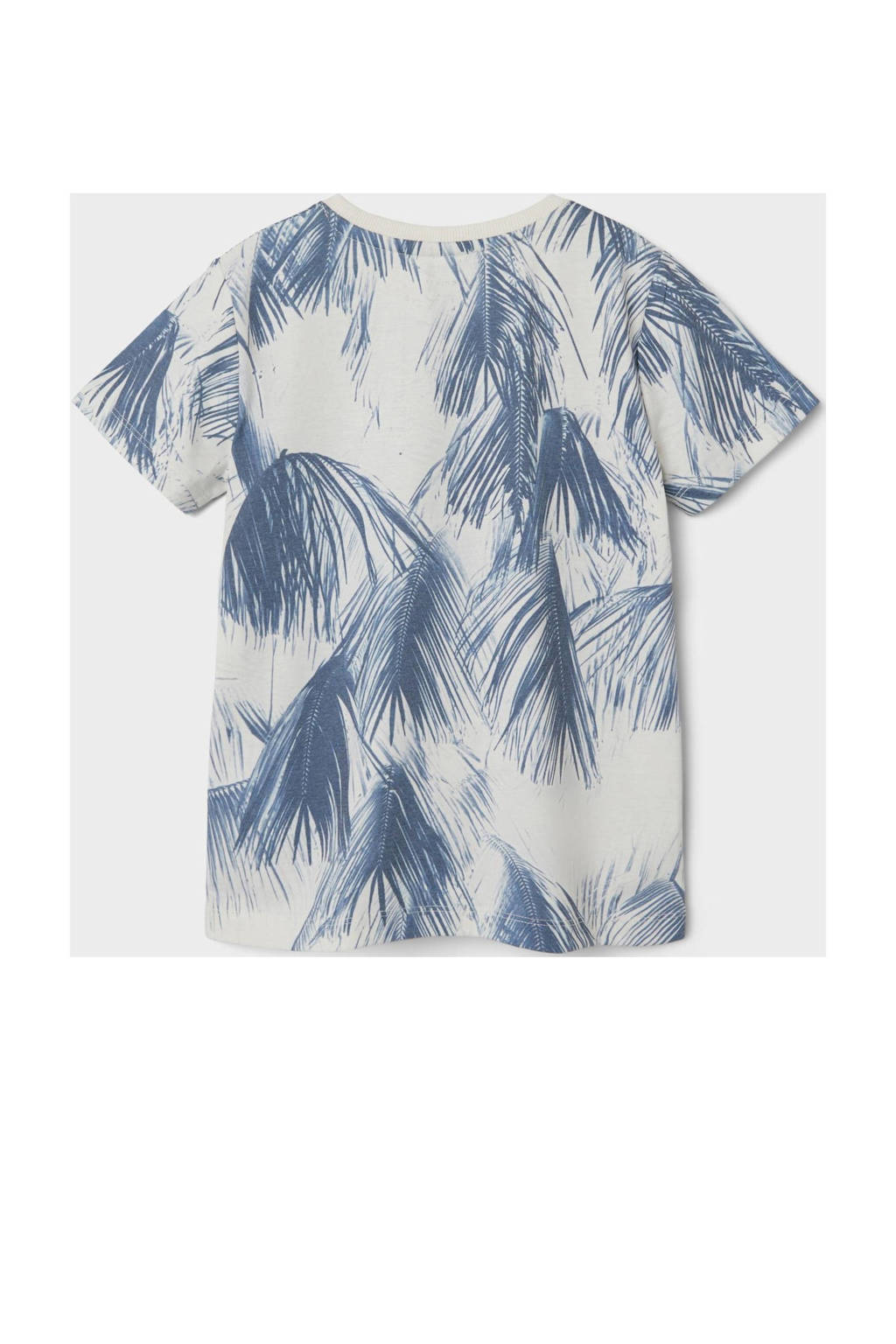 NAME IT T-shirt NKMFILES met all over print blauw/ecru