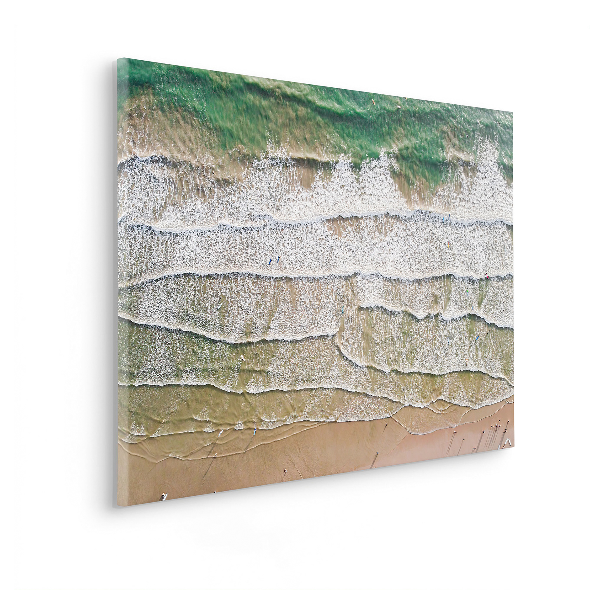 Keilrahmenbild DAY AT THE BEACH - bunt - 60x90 cm