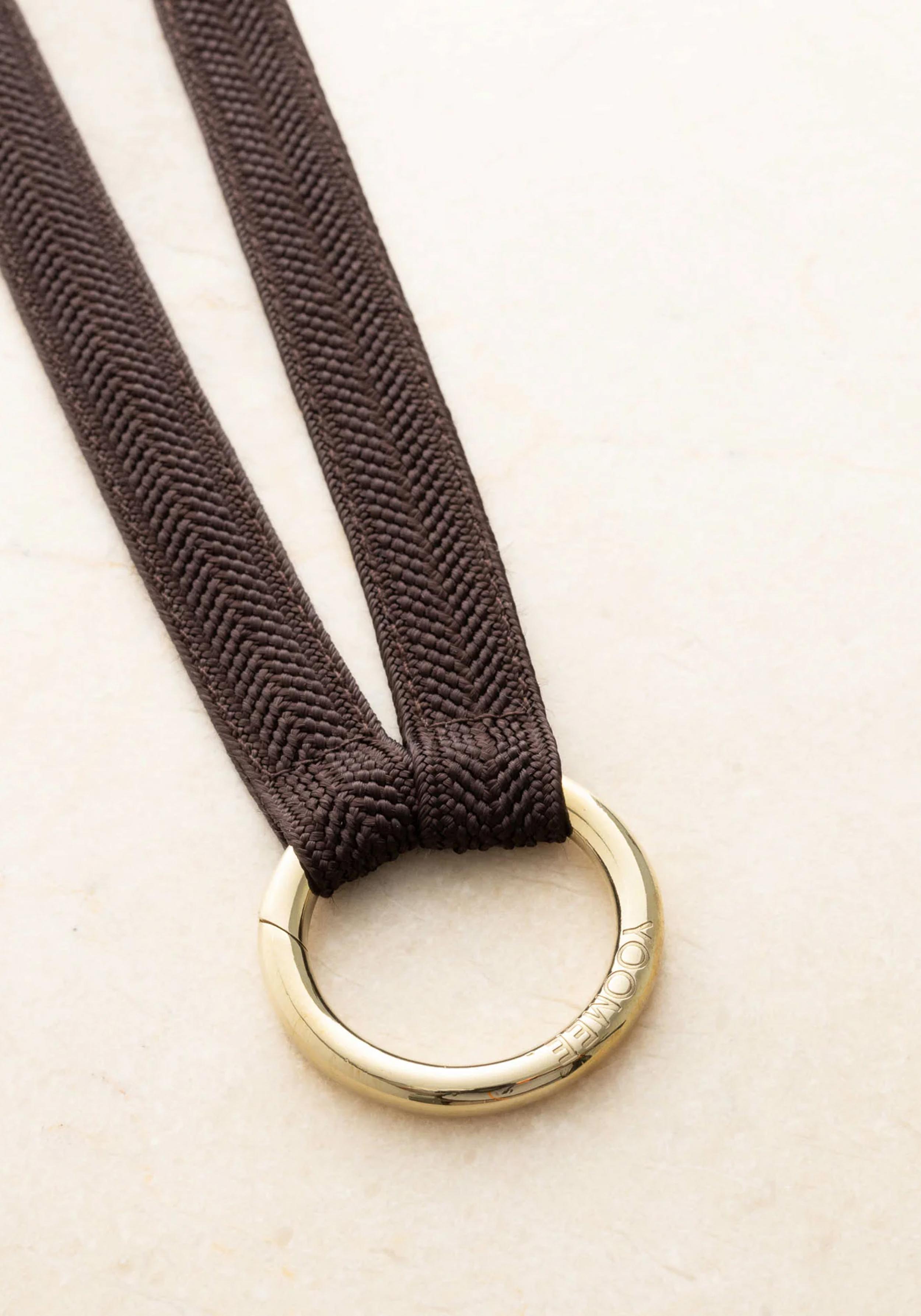YOOMEE Schlüsselband Keychain Zahra Mocca Gold