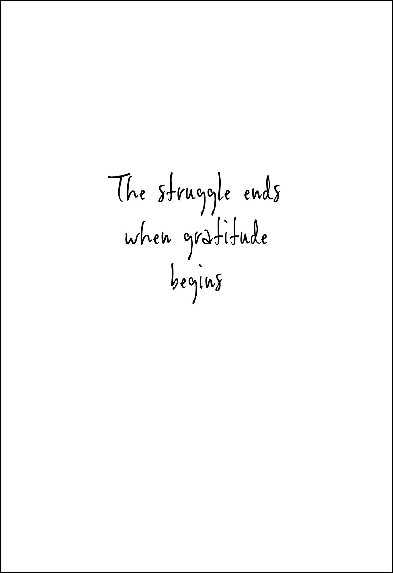 Postkarte 'The struggle ends when...' günstig bestellen