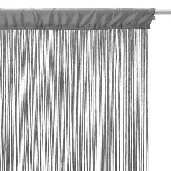Rideau de fil (90 x H200 cm) Uni Gris