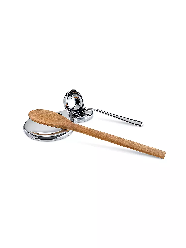 ALESSI Löffelhalter T-1000 Edelstahl silber