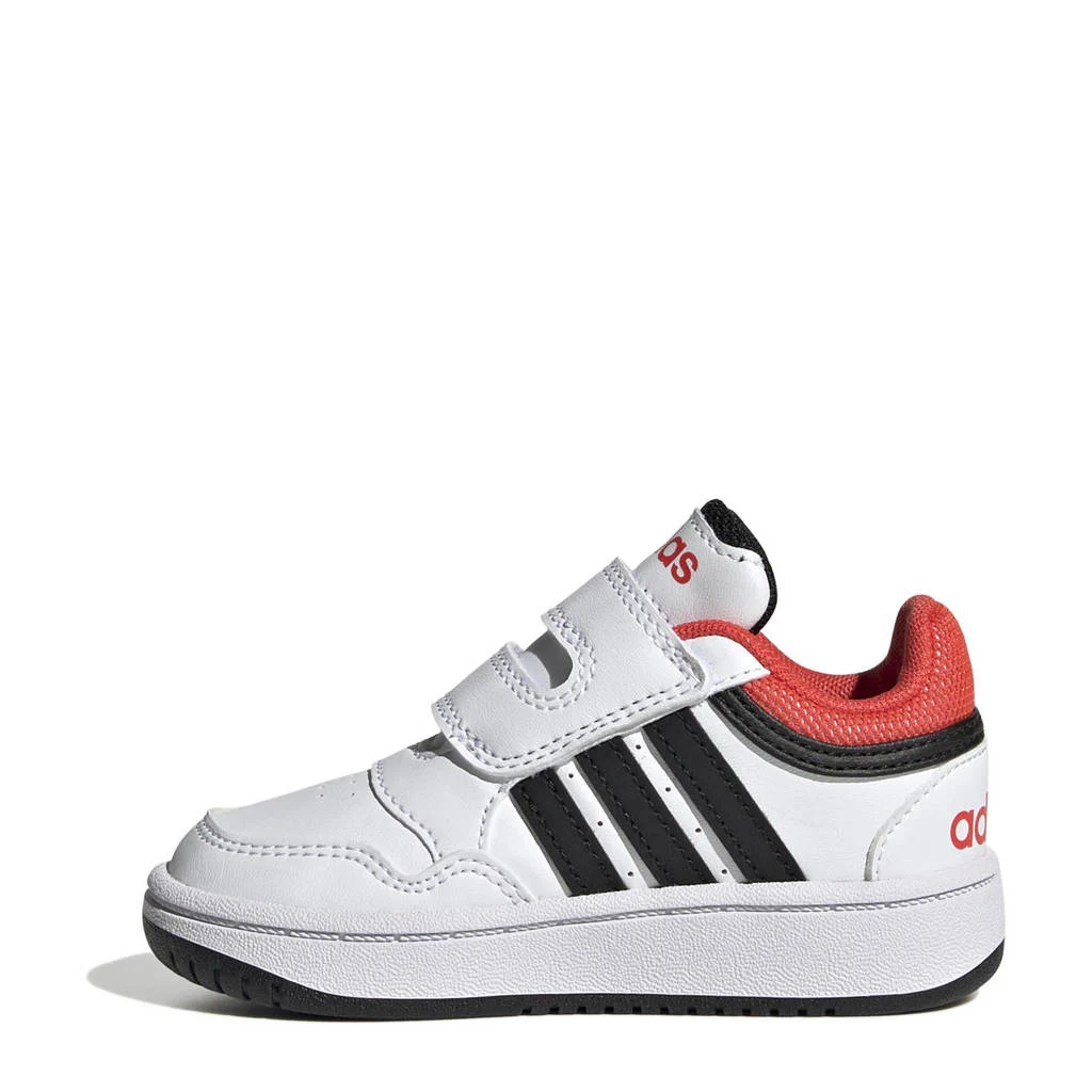 adidas Hoops 3.0 sneakers wit/zwart/rood