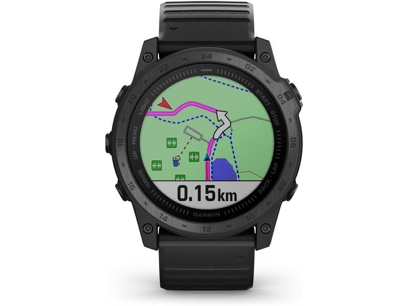 GARMIN Sportuhr Tactix 7 Sapphire Standard, Schwarz/Schwarz GPS-Multisport Smartwatch