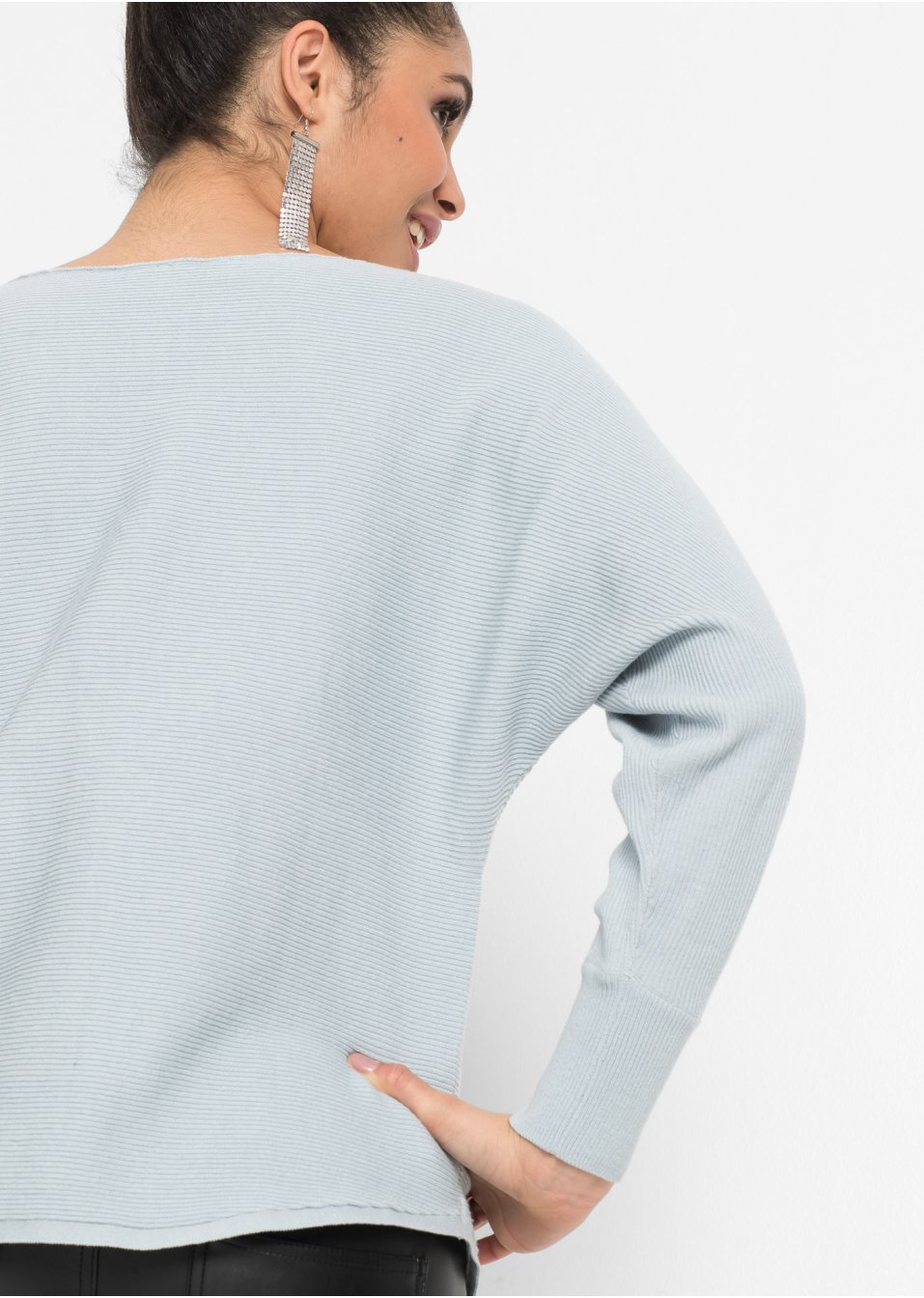 Pull oversize côtelé